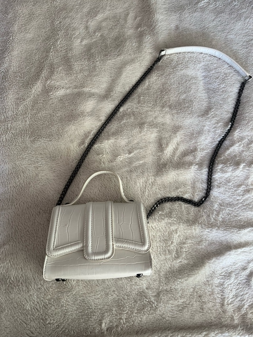 Zara White Crossbody Bag